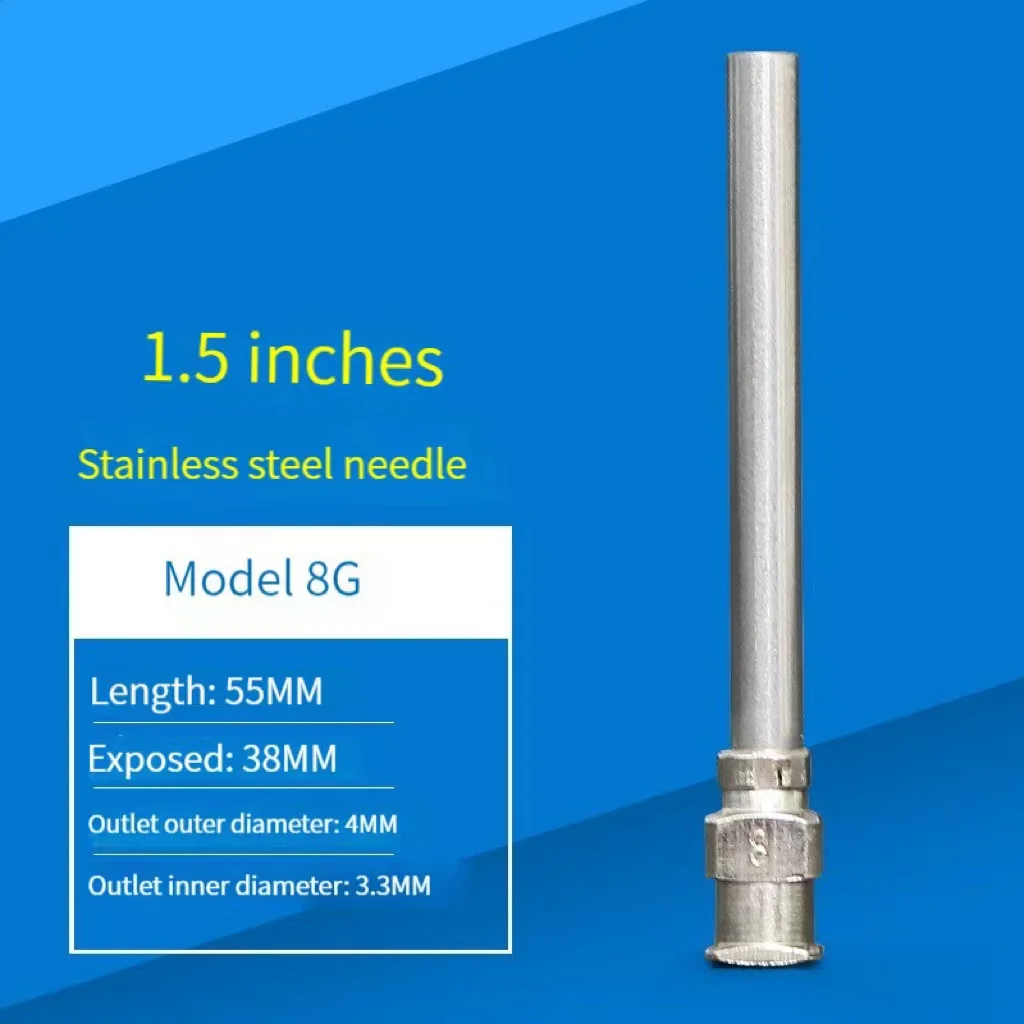 Imagem -02 - Tubo de Agulha Dispensadora de Agulha Dispensadora Acessórios para Máquinas 38 mm 8g a 19g Direto da Fábrica 15 Polegadas Aço Inoxidável