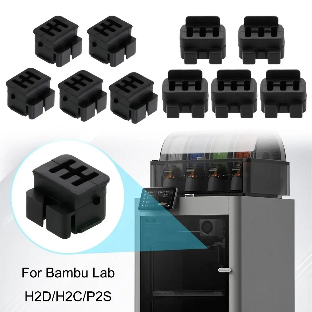

Легко устанавливаемая насадка-стеклоочиститель из высококачественного термостойкого силикона, износостойкая, для Bambu Lab H2D/H2C/P2S