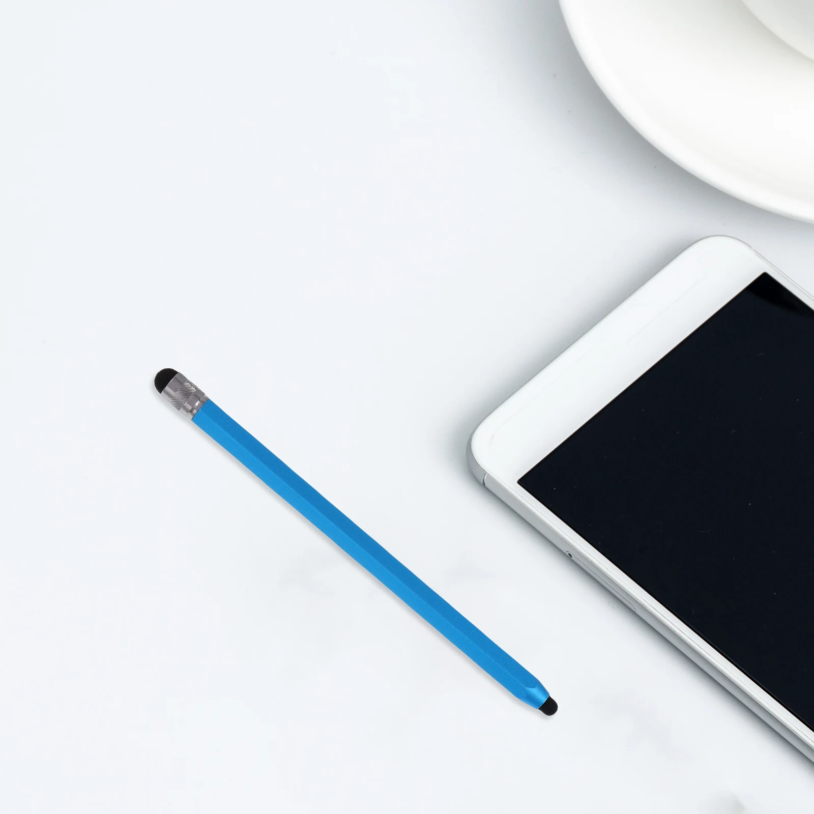 

Dual Purpose Tablet Double-ended Capacitive Pen Aluminum Oxide Multifunctional Stylus