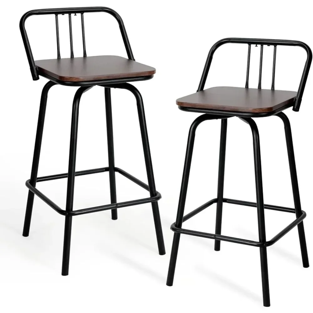 

Swivel Counter Stools Set of 2 Kitchen Island Counter Bar High Chair Freight Free Furniture Set for Living Room Chairs Home