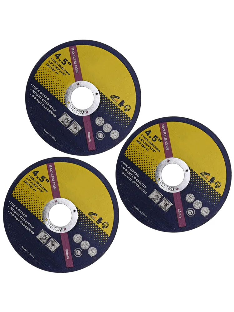 4.5 Inch Cutting Disc Stainless Steel Disc High-Quality Cutting Discs Maximum RPM 13,300 For 115mm Angle Grinders