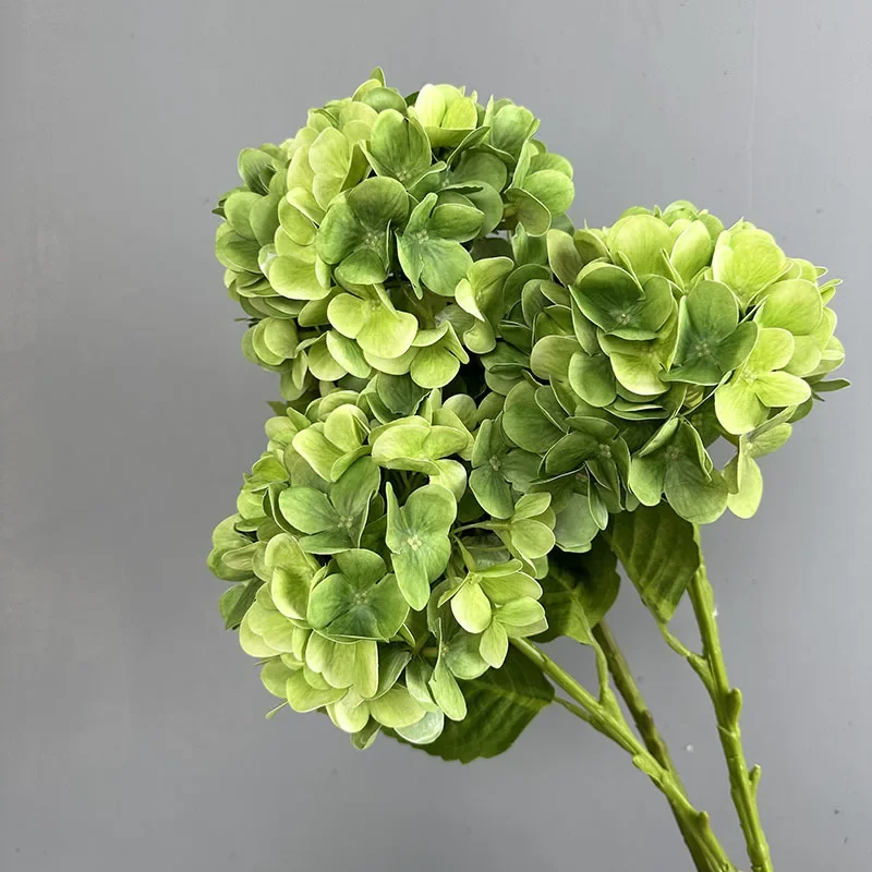 Neue Hortensien-künstliche Blume, fühlt sich echt an, feuchtigkeitsspendend, gefälschter Blumenstrauß für Zuhause, Hochzeitsdekoration, Wohnzimmer, Desktop, Blumenmuster – Detail 26