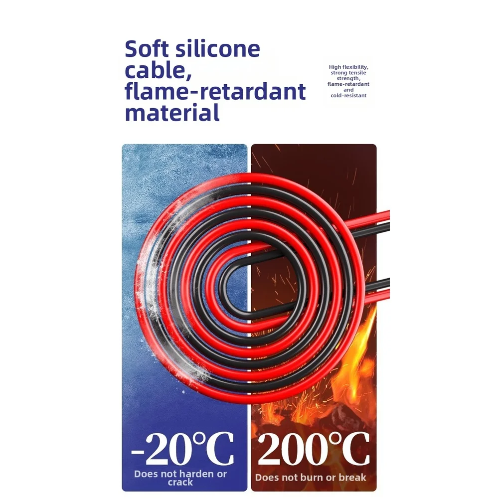 RP15 Multimeter Probes Stainless Steel Body with Flexible 3.5mm OD Silicone Wire 151 Strand for Signal Integrity