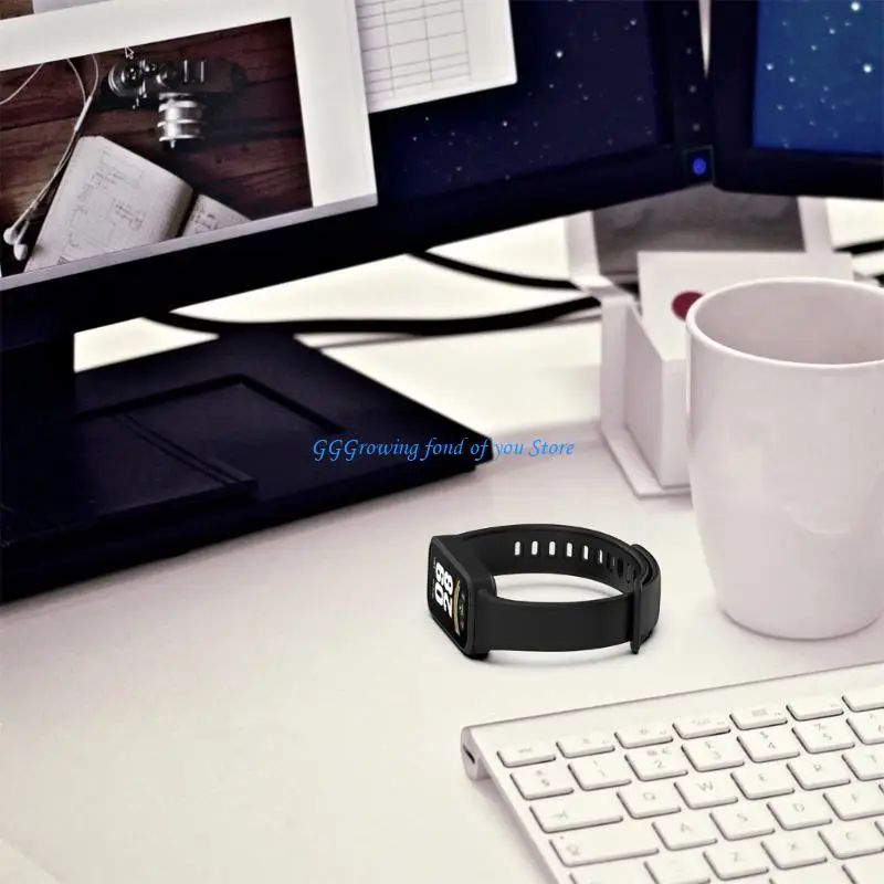 

H9EB Silicone Wristband Fashionable Watch Bracelet for Band 9 Active/Band 3