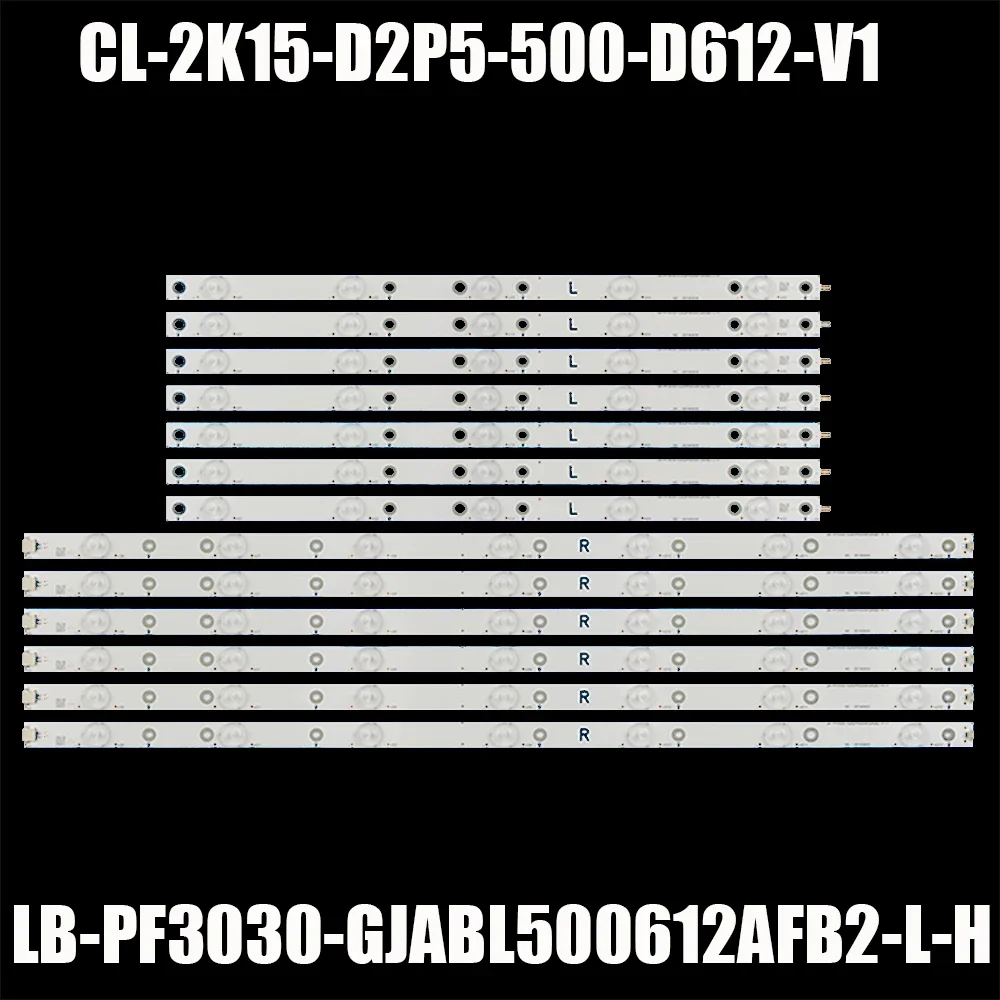 Tira de retroiluminación LED para LE50U7876 50PUK6400 LB-PF3030-GJABL506X12AGM2-R/L-H 50AH42L 500TT67 TPT500U1