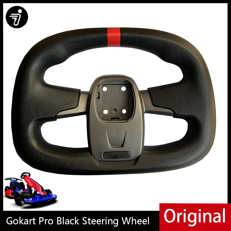 Original Steering Wheel for Ninebot Gokart Pro Electric Scooter Parts Self-Balancing Kart Black Optimus P Accessories