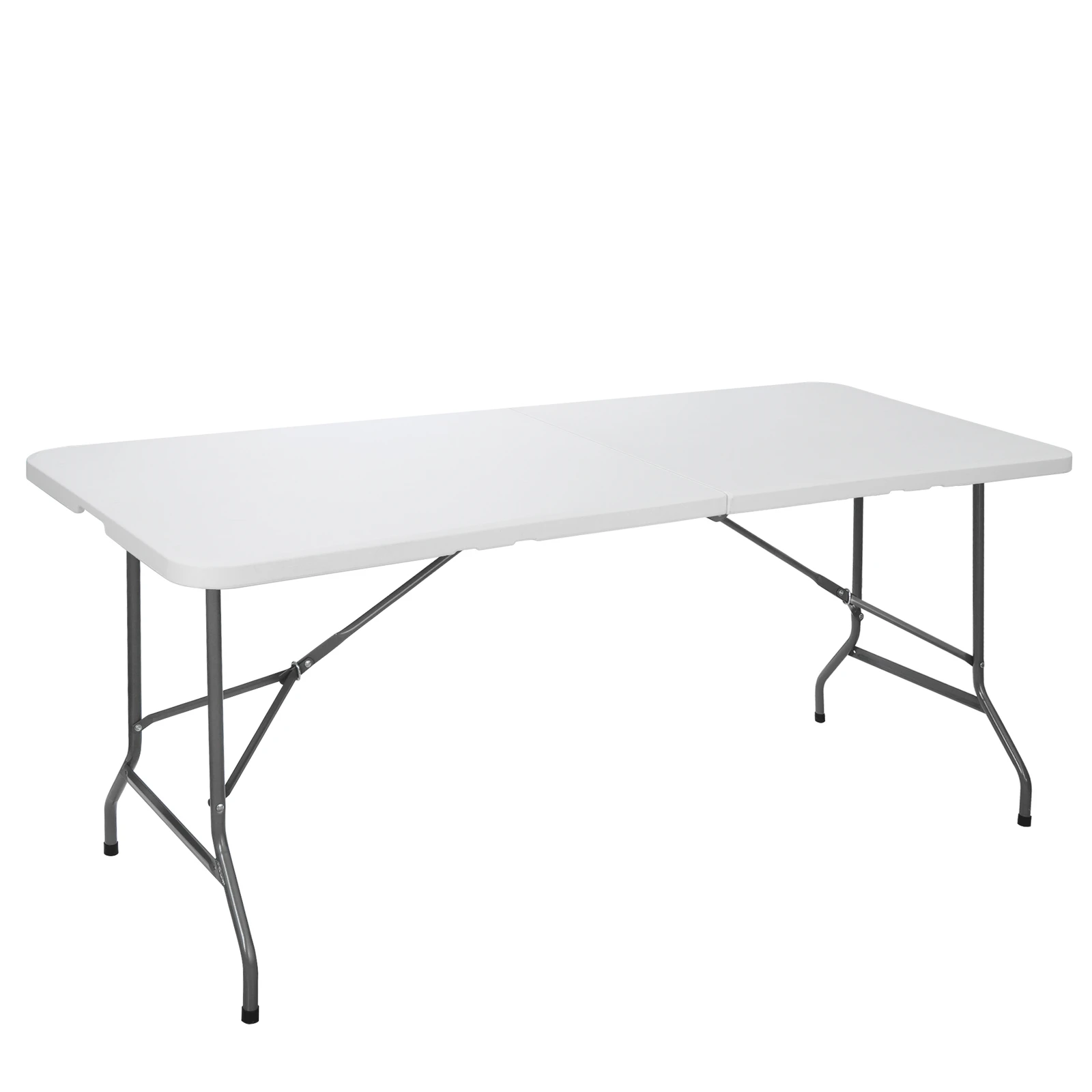 

6 Portable Folding Table for Outdoor Garden Beach Picnic Lightweight Camping Table Family Use Multipurpose White Foldable