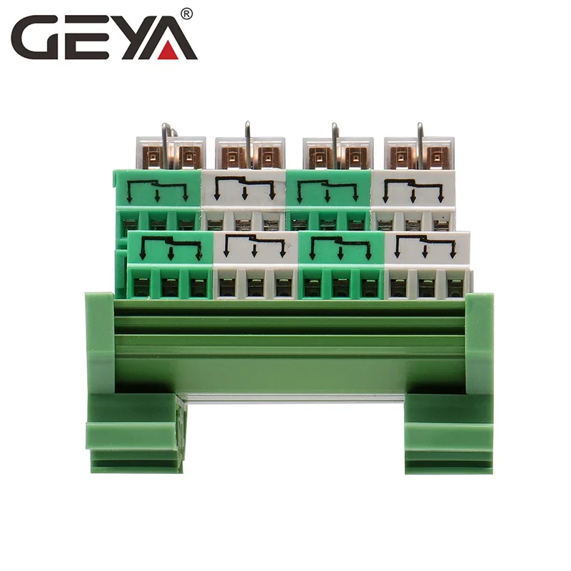 GEYA 2NG2R 4 Channel Relay Module 2NO 2NC Electronic DPDT Switch 12V 24V Relay Board