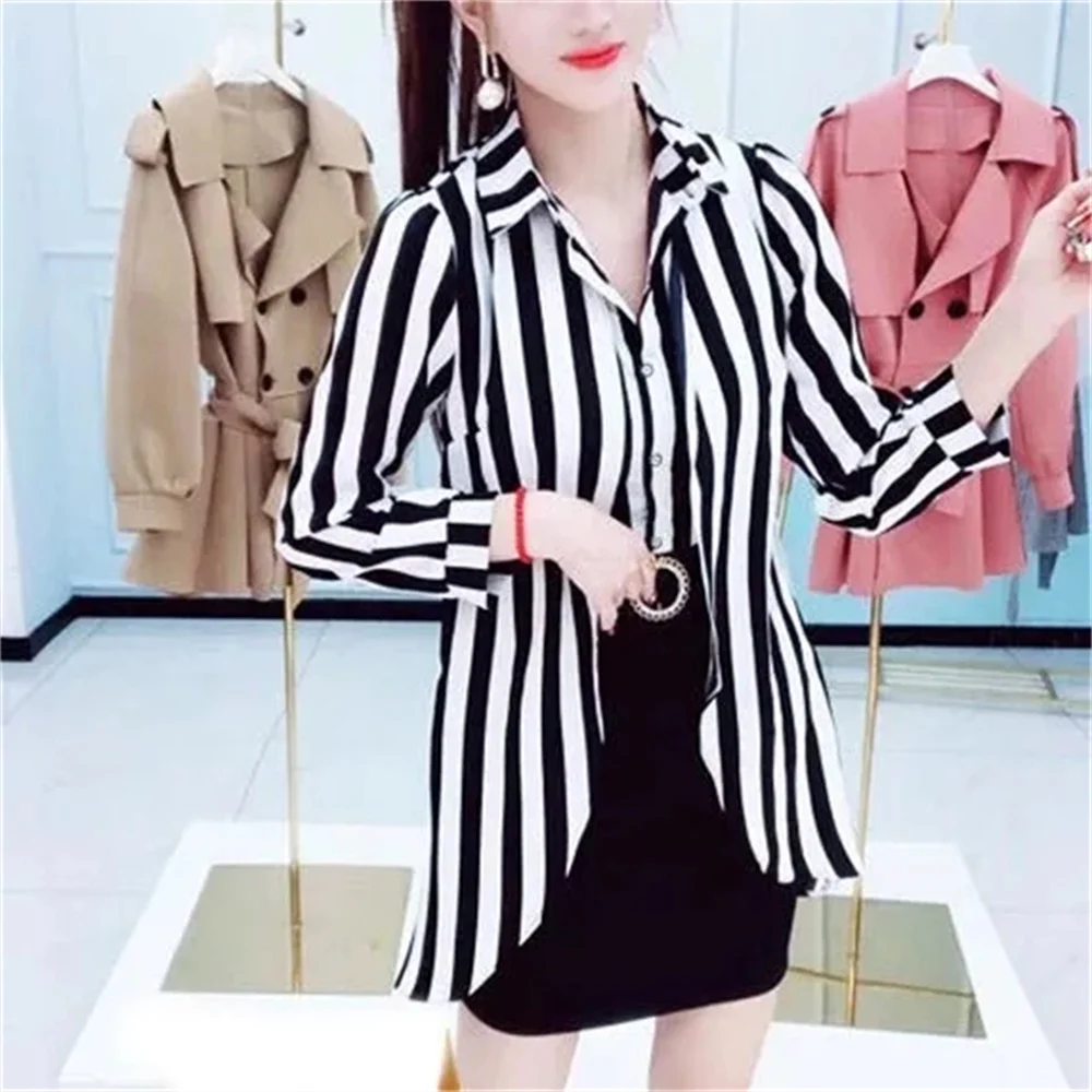 Fashion Stitching Black Dress 2022 New Fashion Sexy Slim Clothes Female Fake Two-Piece Top Shirt Female Dress Summer White