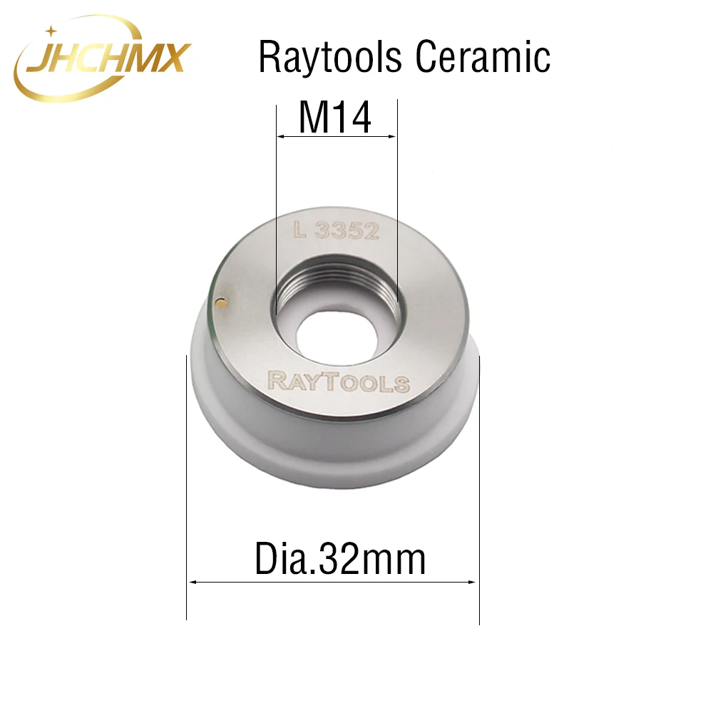 JHCHMX-Soporte de boquilla de cerámica láser Original, diámetro de 32mm/28,5mm, M14 para cabezal de corte láser de fibra Raytools BT240S BM109 BM111