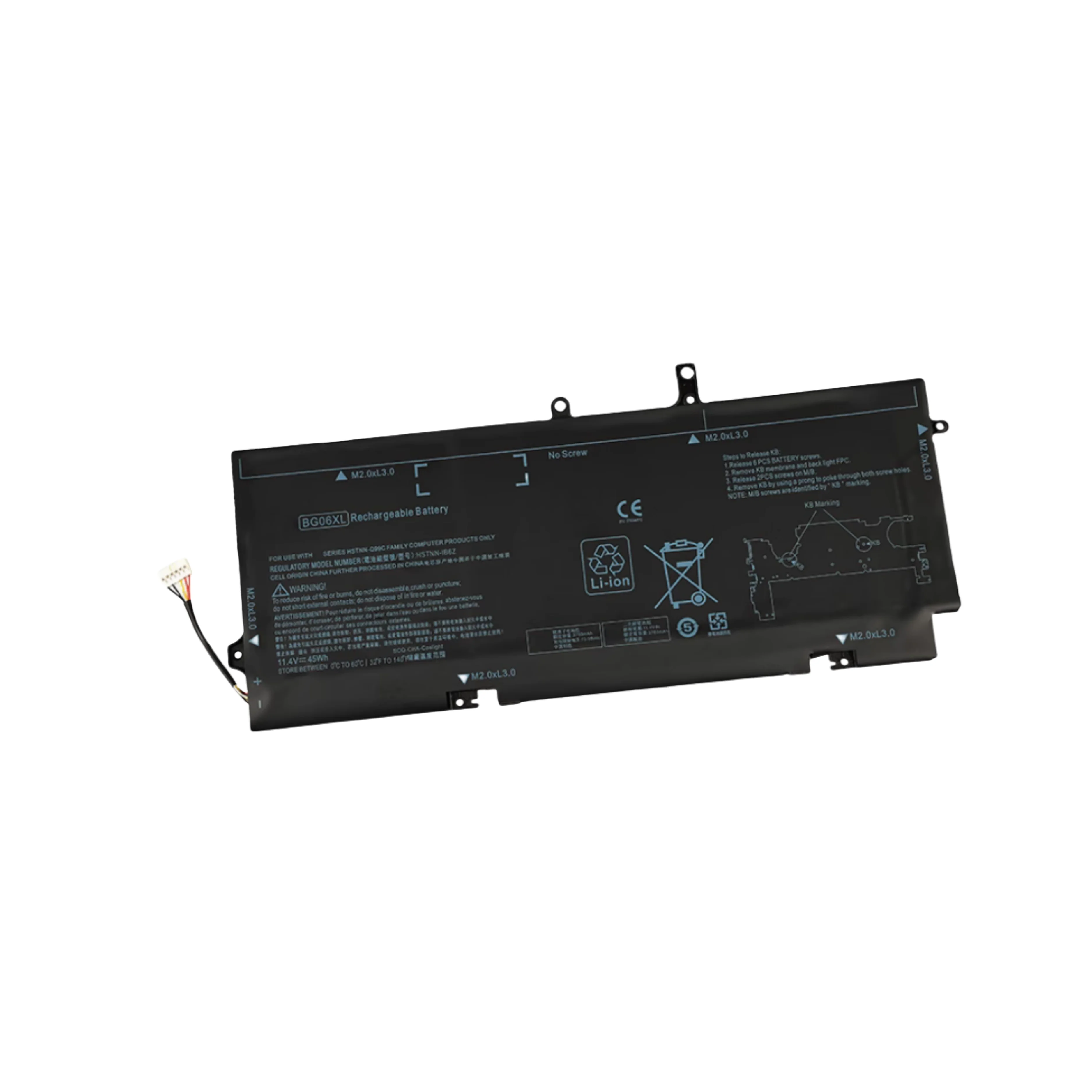 For Folio1040 G3 BG06XL HSTNN-IB6Z/Q99C