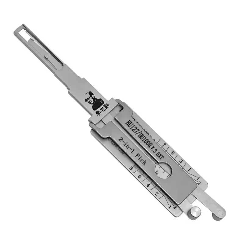 Original Lishi HU127/HU100R v.3 EXT 2-in-1 Schlosserwerkzeug Schlossöffner & Decoder – Detail 3