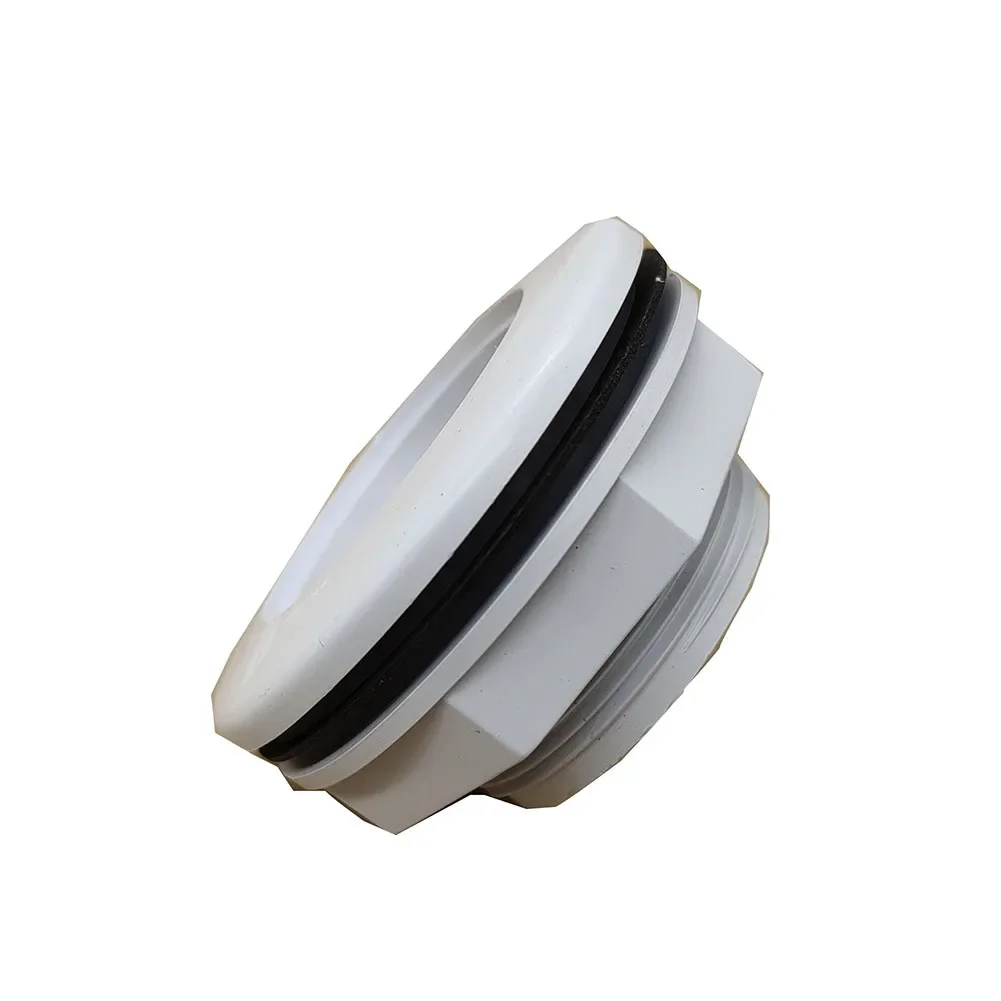 Swimming Pool Return Water Connector Bulkhead Fitting 1.5 Inches 3.5 *3.5*1.8 Inches Slip Inlet Fitting Gasket