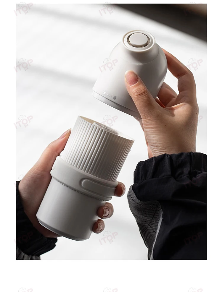 ITOP Portable Charging Coffee Grinder 20-25g batteria di accumulo 800mAh USB 5V 2A tipo di ricarica CStainless Steel Burr