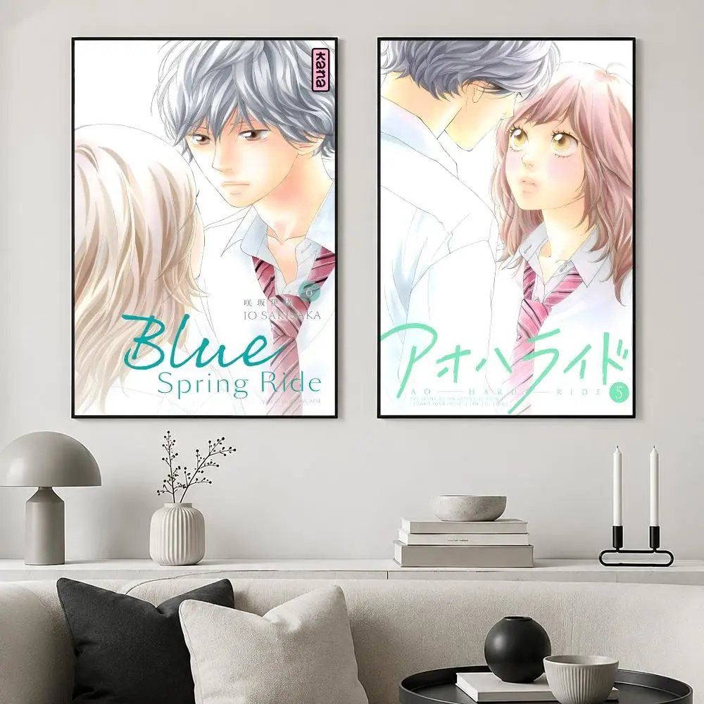 Manga Ao Haru Ride Poster posters for bedrooms and living rooms high definition cartoon movie-themed wall art.