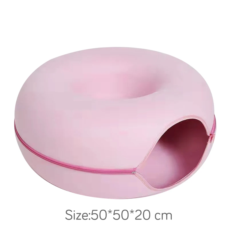 4 Color Cats Tunnel Interactive Play Toy Cat Bed Dual Use Indoor Toys Kitten Exercising Products Cat Training Toy for Small Pets