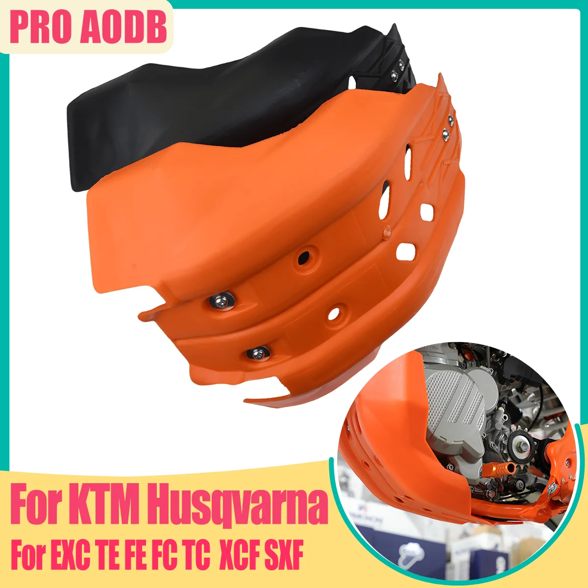 

For Husqvarna FE FC TE TC Durable Motorcycle Engine Frame Protector Cover Guard Skid Plate For KTM EXC XCF SXF XC-F SX-F 250 350
