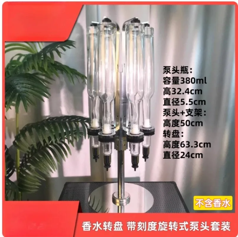 6 Heads 200ml Silver Rotary Perfume Dispenser Set Perfume Filling Machine