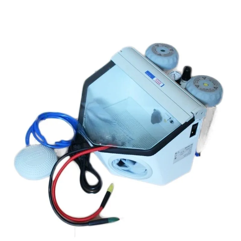 Double Gun Sand Blaster 220V Metal Derusting Polishing Processing Equipment