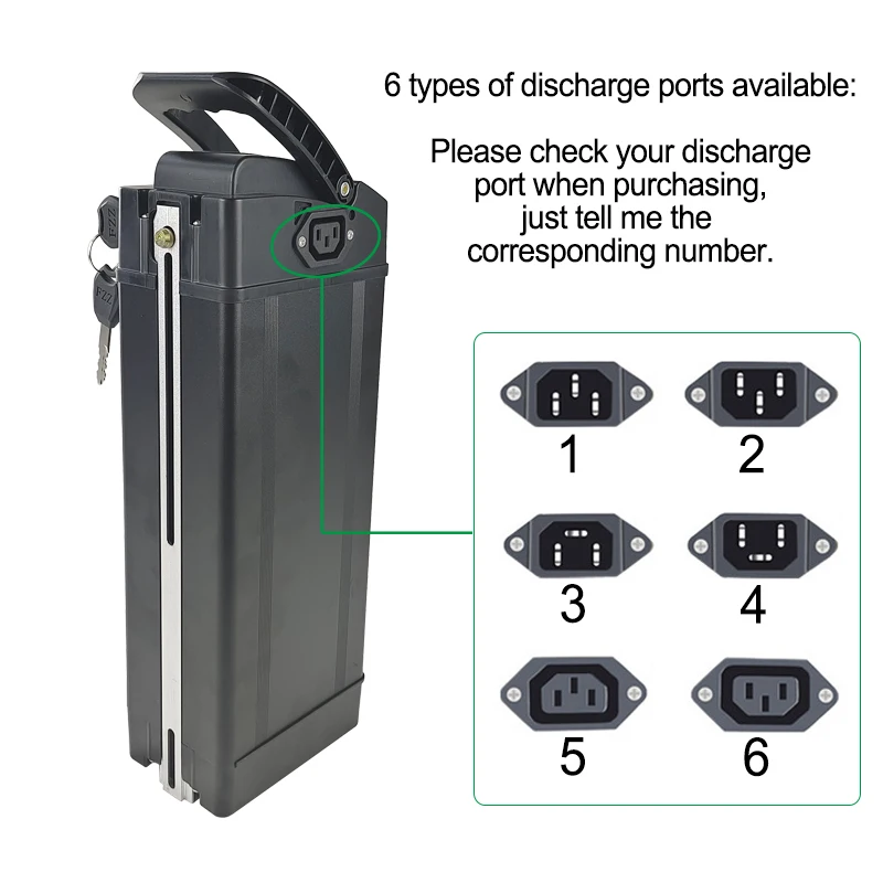 Silverfish ebike Battery 36V 48V 52V 30Ah 35Ah 40Ah LiitoKala Haiba High capacity batteries Sam-sung 21700 Cells For 500-3000W