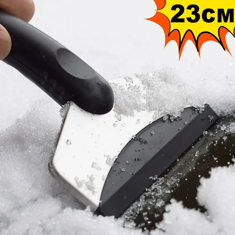 Rascador de hielo para coche, pala para quitar nieve, multifunción, para ventana de parabrisas de invierno, herramienta de raspado limpia para nieve, pala para nieve