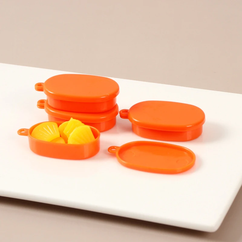 

Miniature Fake Food Lunch Box Plastic Toy Sushi/Pizza Containers for 1:12 Dollhouse Kitchen Accessories