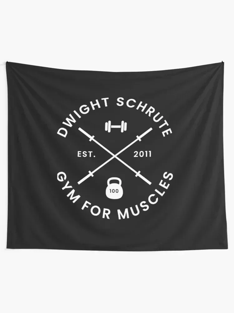 Dwight SchruteGym For Muscles Tapestry Wall Tapestries Wall Hangings Decoration Tapestry