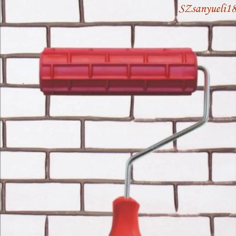 94PC 7 Inch Painting Roller Imitation Brick Pattern Embossing Paint Roller Art Brush
