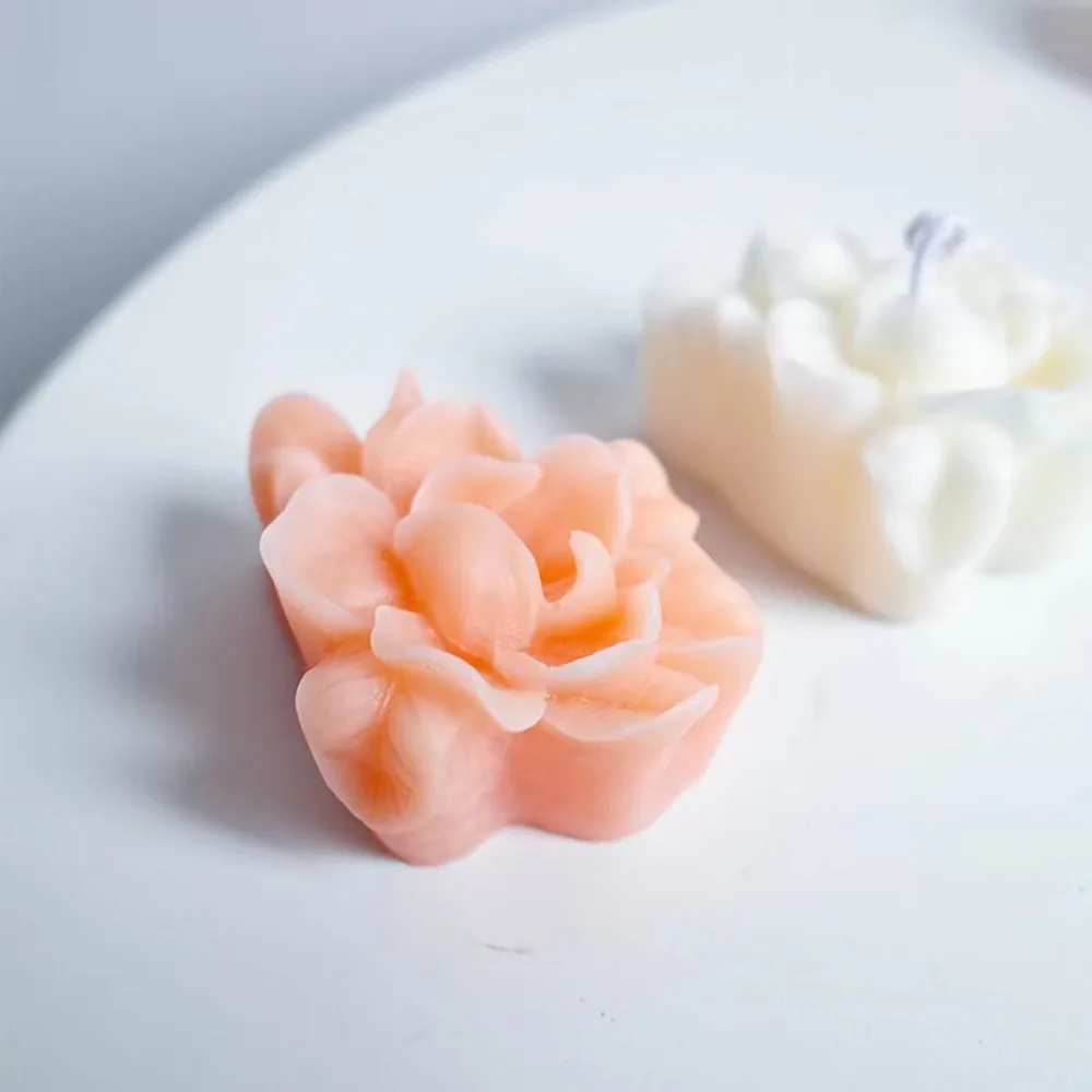 Flower Soap Mold 3D Silicone Molds for Soap Candle Cake Chocolate Plaster Wax Crafts Mould