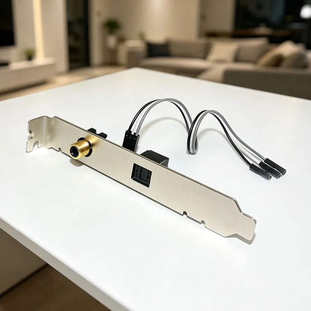 PC Sound Card with Dual SPDIF For Coaxial Optical Output Supporting 24Bit 192KHz High-Resolution Audio for DTS