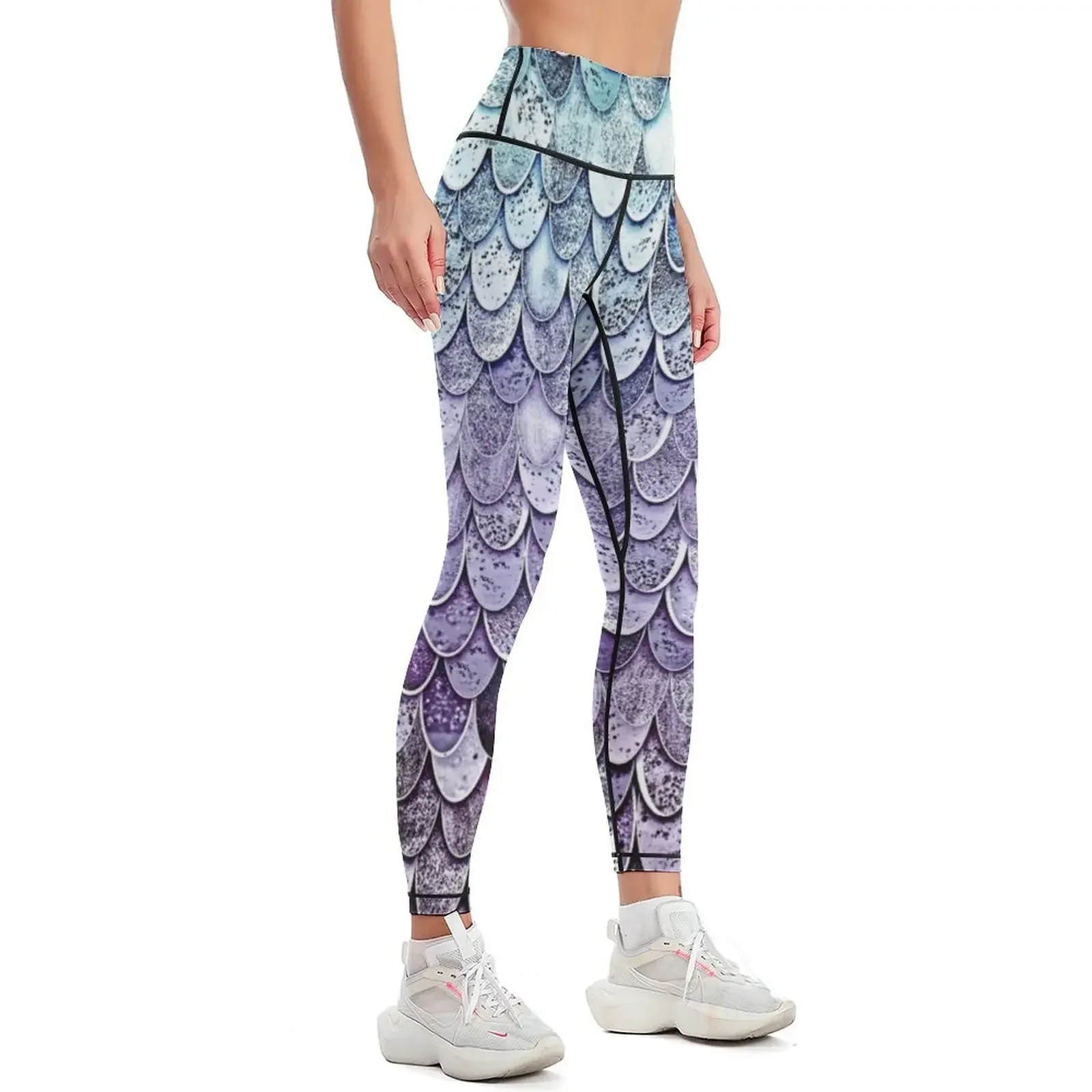 MAGIC MERMAID MINT & PURPLE Leggings gym clothing gym's clothing sports for gym gym womans Womens Leggings