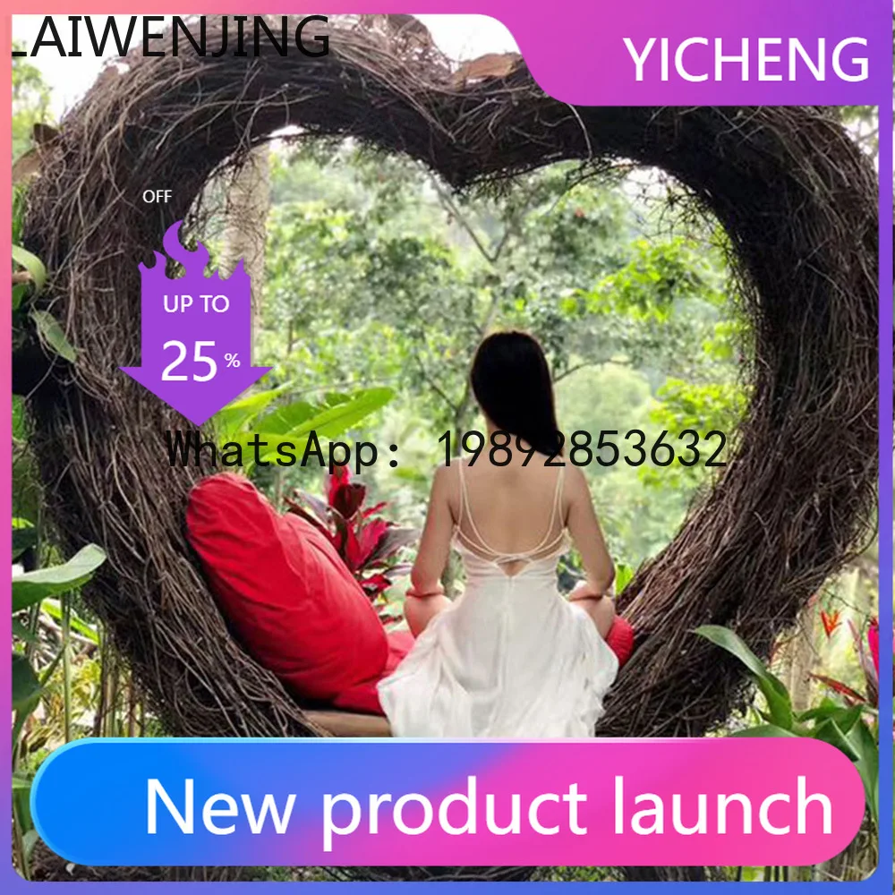 

LYY swing outdoor large love model photo hanging chair scenic hammock