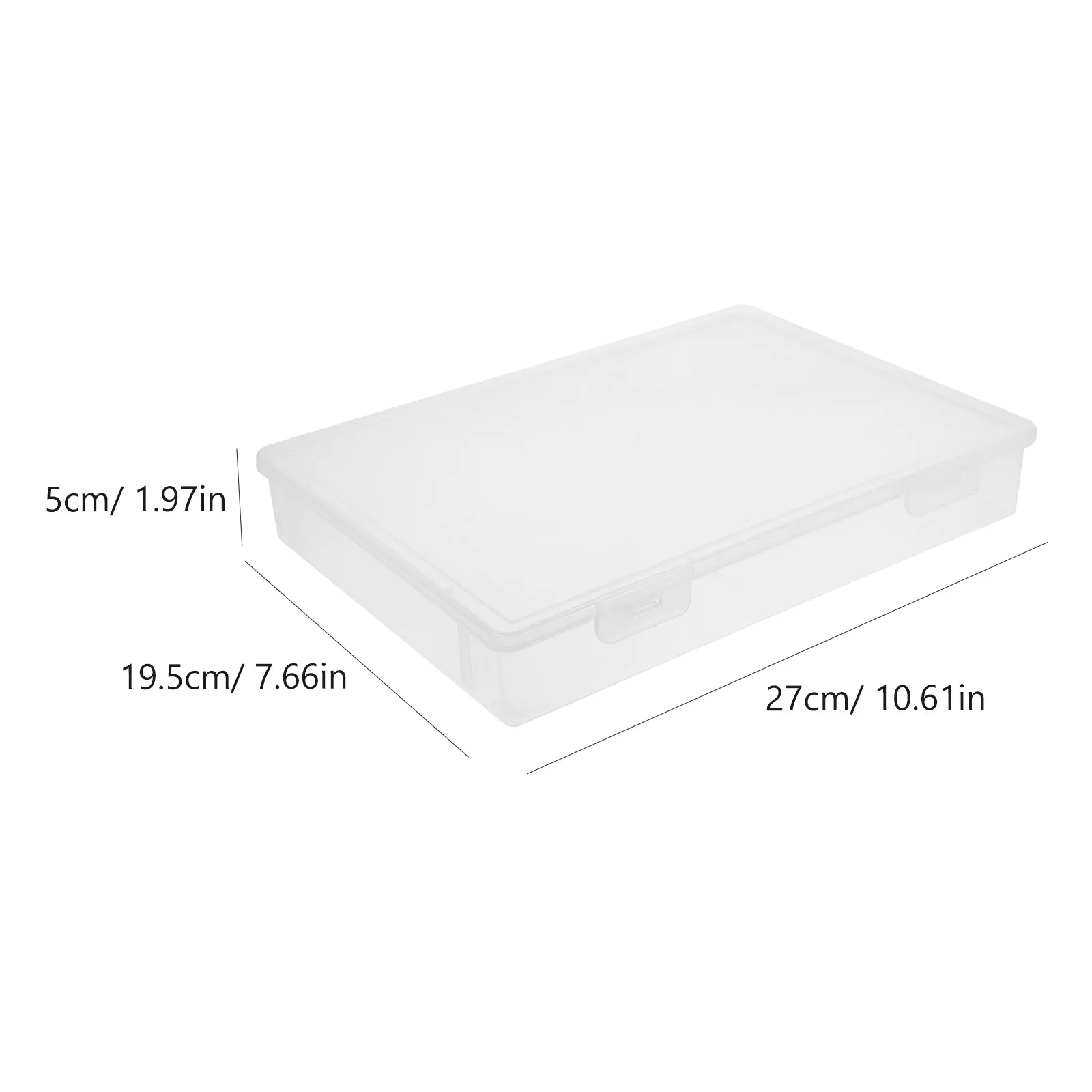6Pcs Clear Plastic Storage Boxes for Jewelry Beads Electronics Components Rhinestones Nuts Bolts Washers Fishhooks Small Parts