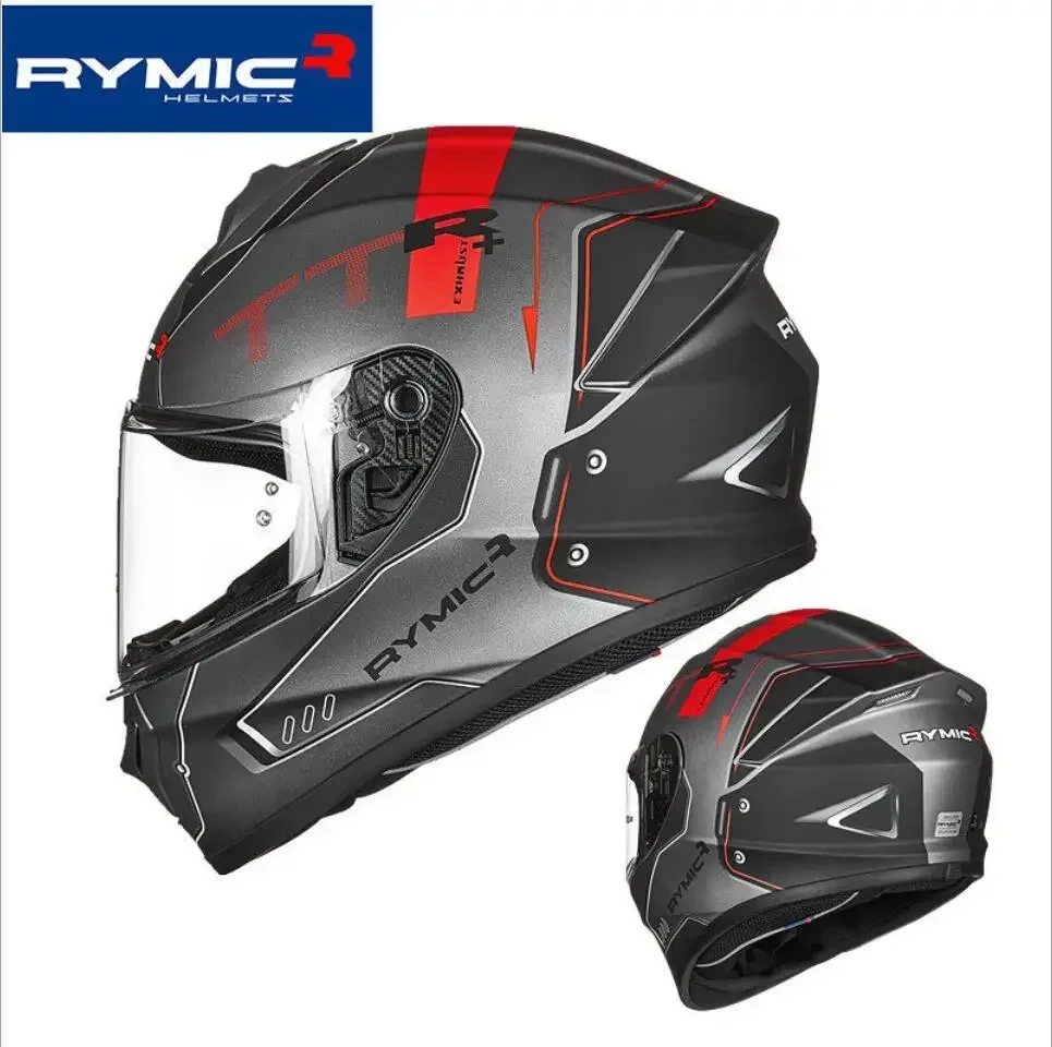 RYMIC Vintage Motorcycle Helmet Casco Casque Moto Retro Helmets Motorbike Riding Full Face Helmet For Motocross Off Road helmets