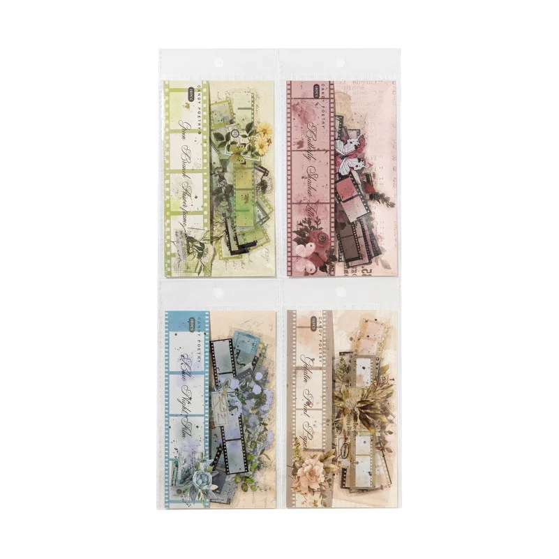 4packs/1lot Kawaii Stationery Stickers old film Collection Diary Decorative Stickers Scrapbooking Craft Stickers