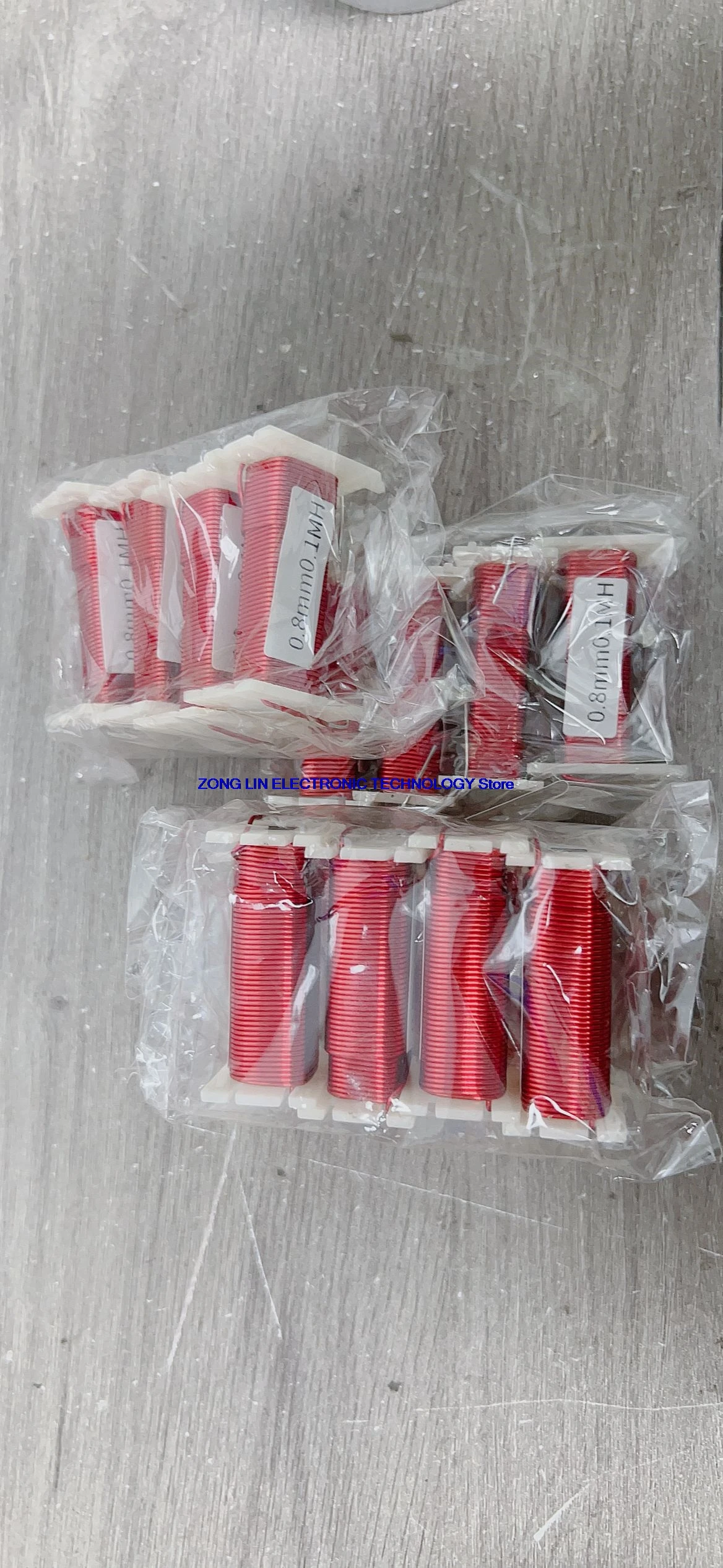 

0.8MM iron core inductor, high-purity oxygen free copper audio frequency divider coil customization, 0.1mH-100mH wire diameter