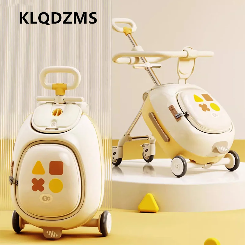 KLQDZMS Rolling Suitcase 20 Inches Boarding Box Student Trolley Case Children's Password Box Can Sit with Travel Luggage