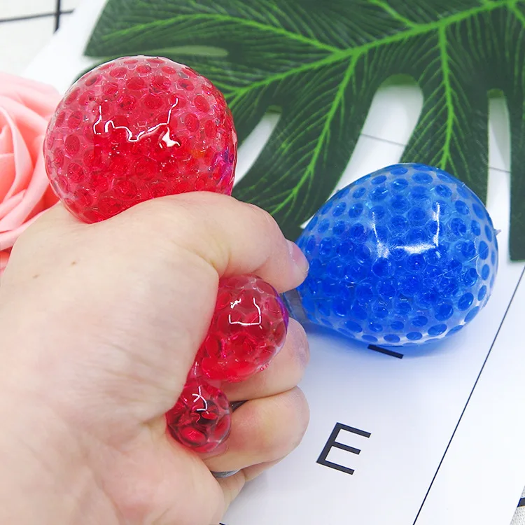 Nieuwigheid Transparante Gloeilamp Water Kraal Speelgoed Grappige Knijpbal Stress Leuke Druif Bal Zintuiglijke Speelgoed Gift Squishy Fidget