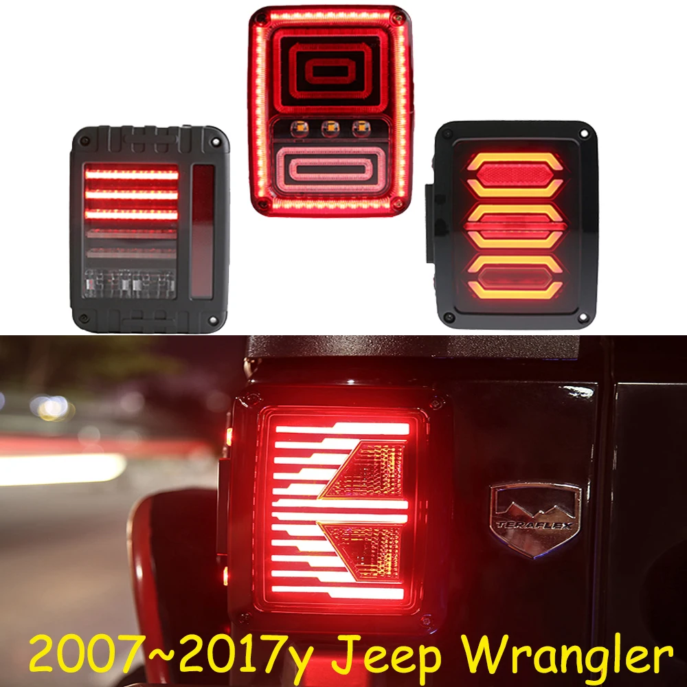 Luz trasera de parachoques para Jeep Wrangler, luz trasera LED 2007~2017, accesorios para Jeep Wrangler, luz antiniebla