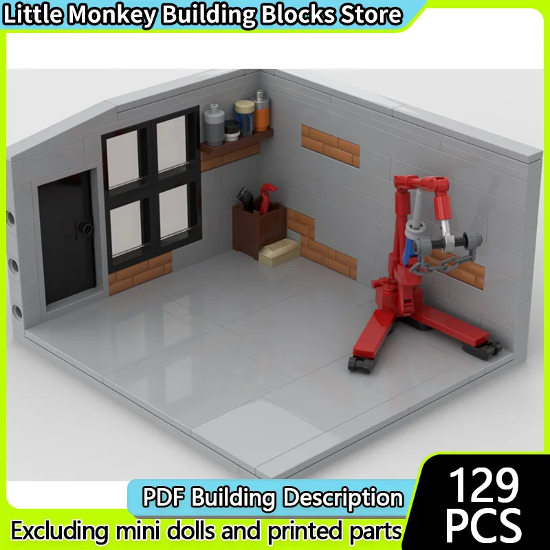 

City Street View Model MOC Building Bricks Sports Car Garage Modular Technology Children Holiday Gifts Assemble Toys Suit