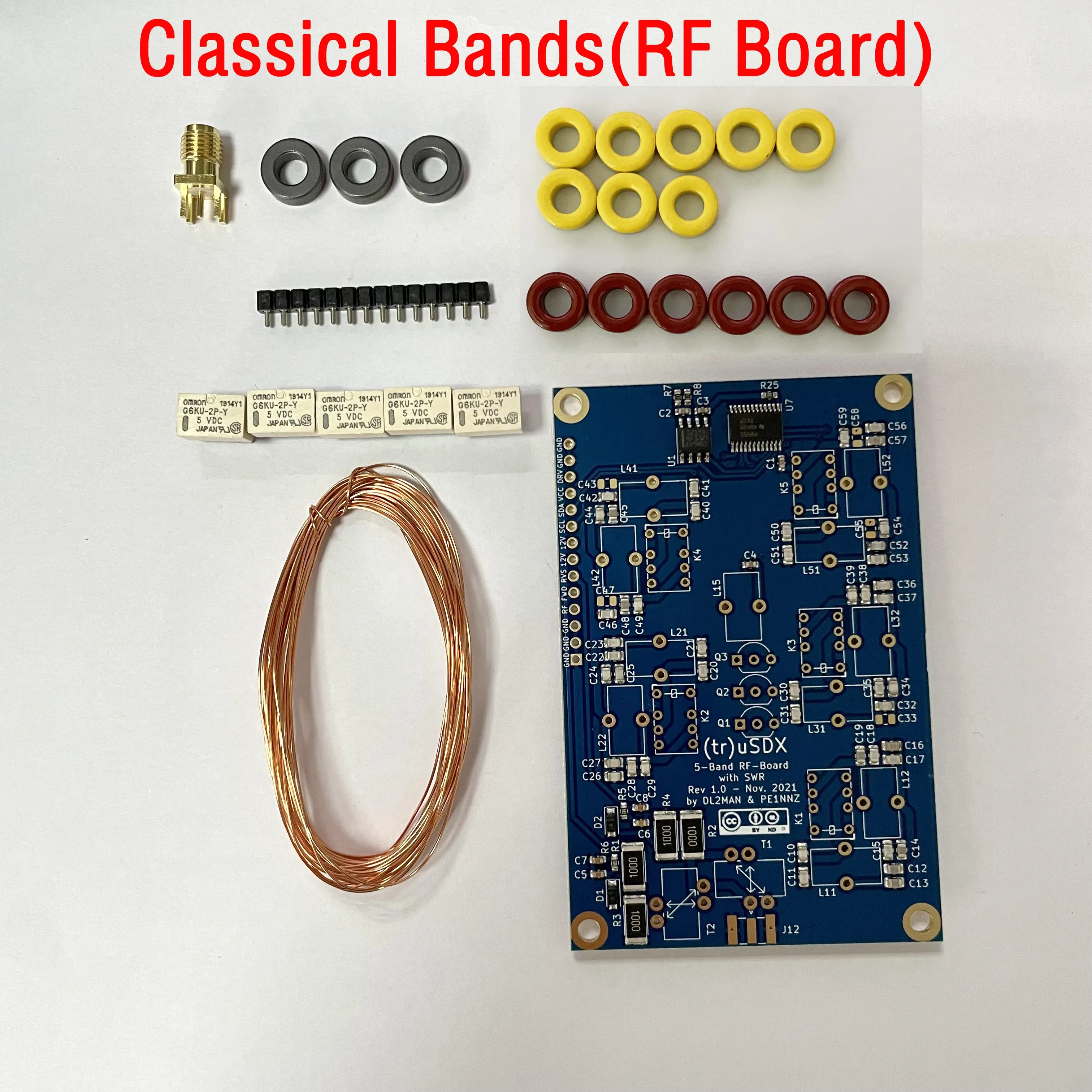 (tr)uSDX USD-Transceiver Hi-Band- und Classic-Band-Kits von PE1NNZ und DL2MAN Effizienzen in der Region 70–75 %