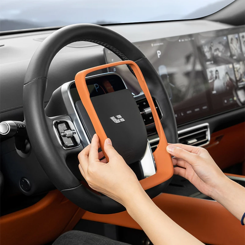 Car Steering Wheel Decoration Cover Interior Protection Sticker Accessories For LEADING IDEAL Li Xiang Auto L7 L8 L9 Air Pro Max