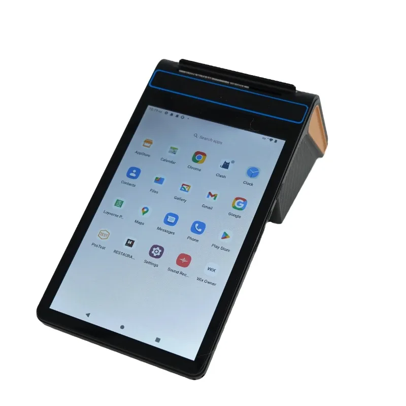 Registratore di Cassa Mobile da 8 Pollici con Scanner QR 2D, Sistema POS Touch Screen Android 13 e Stampante da 58mm