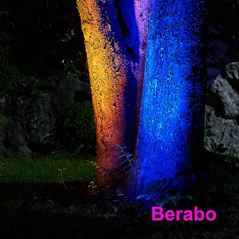 RGB LED Rasenlampe mit externer Steuerung, 21W LED Gartenleuchte, Landschaftslampe mit Erdspieß, wasserdicht, 12V 24V, Wegbeleuchtung, Spotlicht – Detail 14