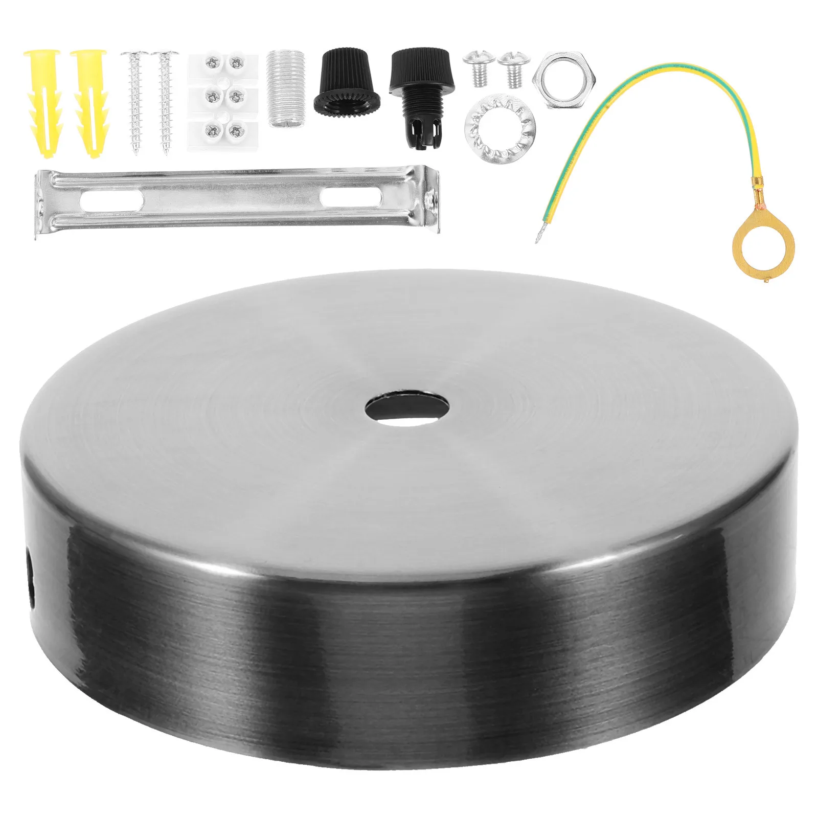 

Ceiling Lamp Tray Chandelier Cover Plate Canopy Pendant Light Kit Iron Parts Mounting Bracket Round Ceiling Light Fixture