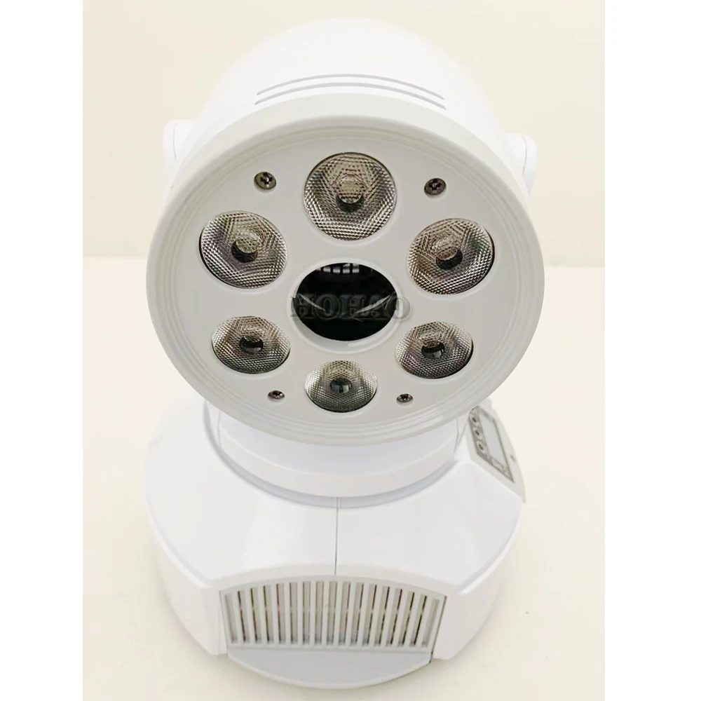 New Arrivel  White Shell Color 120w 2in1 Led Moving Head  Spot Washer Gobol Light With 50mw Green Laser Stage Disco Effect Hot