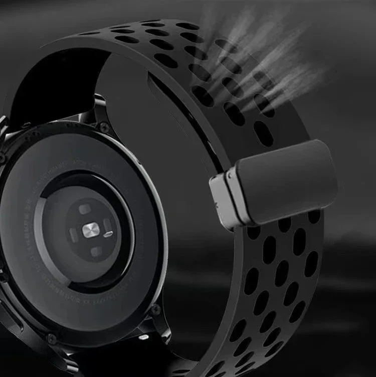 20/22mm Magnetic Silicone Strap For Samsung Galaxy Watch 7 FE 4 5 pro 40 44 6 Classic 42/46mm bracelet for Huawei GT2/3 pro band