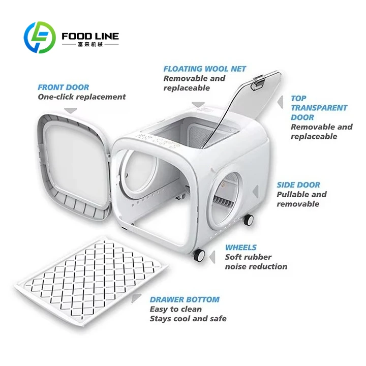 Customized Multifunctional Pet Dryer Quiet Smart Temperature Adjustment High Efficiency Drying Cabin for Pet Home Grooming Tool view 3