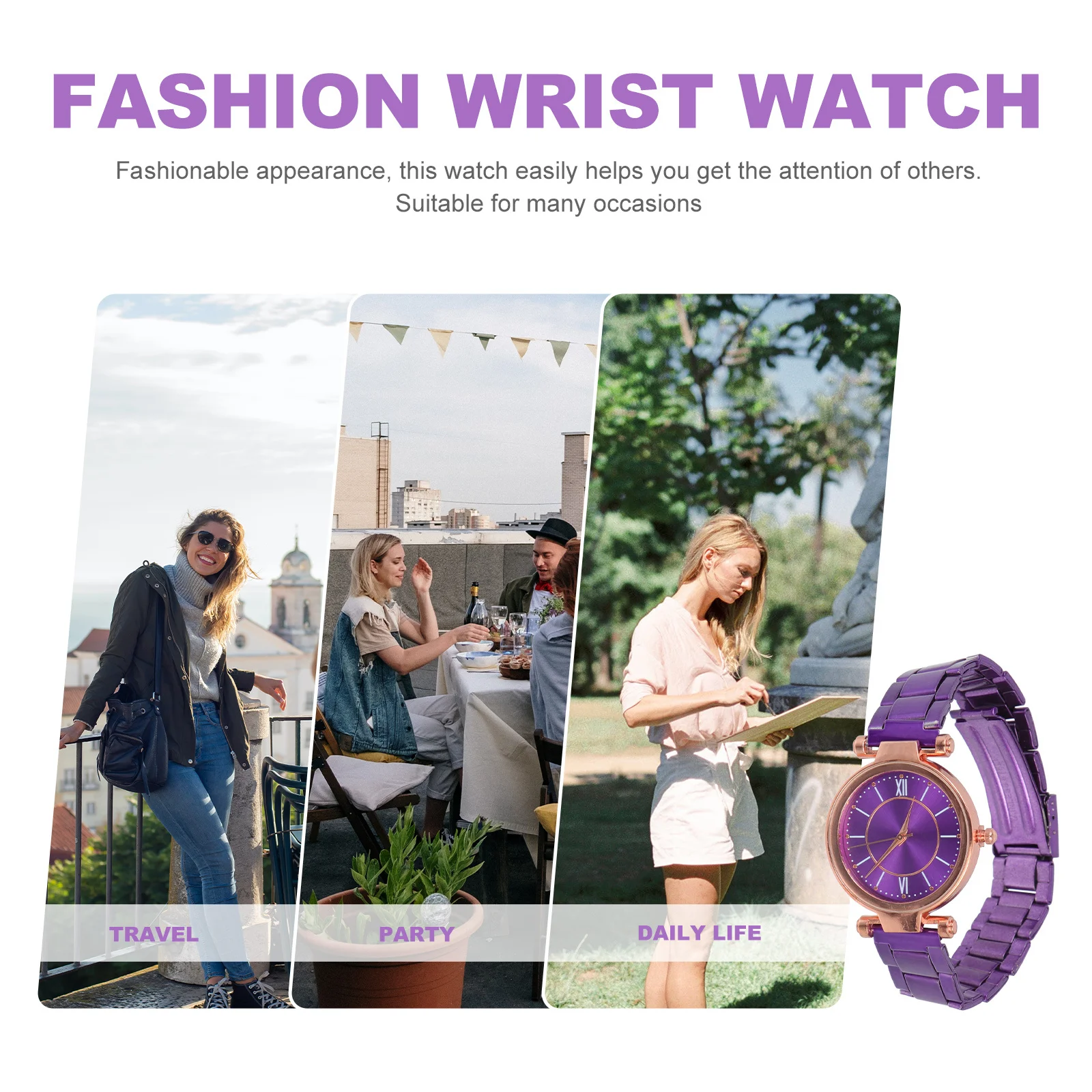 

Simple Style Quartz Wristwatch for Women Resistant to and Wear High Clarity Dial Stylish Accessory Wrist Watch