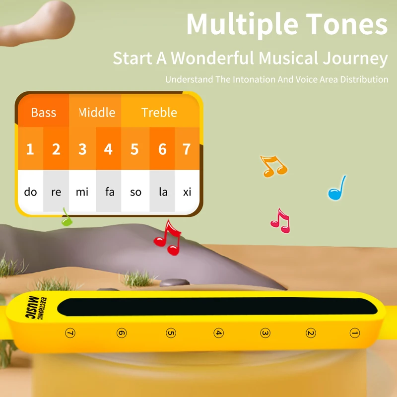 Otamatone Japanese Fashion Electronic Musical Instrument Tomatone Synthesizer Children Electric Tadpole Kawaii Kid Kalimba Piano